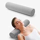 SHJADE Nackenrolle mit Mikro plüsch Bezug, Multifunktionales Nackenkissen Rollen Kissen...