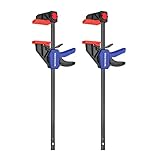WORKPRO Einhandzwingen 2 Stück, Schraubzwingen Set Spannweite 305mm 2 in 1 zum Spannen...