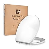 Dombach® Premium Toilettendeckel mit Absenkautomatik Abnehmbar (Weiß) WC Sitz...