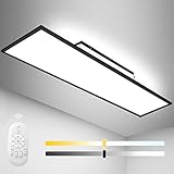 Dimmbare LED Panel 120x30cm Deckenleuchte mit Backlight, 55W Deckenlampe...