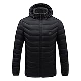 Thermomantel Herren Outdoor Mantel Jacke Weiche Solide Waschbare Jacke Mäntel...