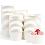 VEYLIN Papier-Eisbecher, Einweg-Papier-Dessertbecher für heiße oder kalte Speisen, 85...