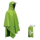 Euyecety Regenponcho Damen und Herren, Wasserdicht Regenjacken Regencape Unisex,...