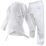 adidas Adistart Karate Uniform 7oz Martial Arts Student Gi Karateanzug für...