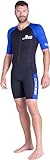 Cressi Tiburon Man Shorty Wetsuit 2 mm - Shorty Neoprenanzug für Männer zum Schnorcheln,...