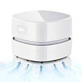 GuDoQi Tischstaubsauger, USB Wiederaufladbar, Mini Staubsauger, Tragbar Kabellos, mit 90...