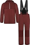 normani Kinder Winter Set - wasserdichte Ski Winterhose mit Hosenträgern und Winterjacke...