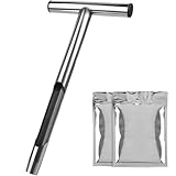 30,5 cm Bodensonde, Edelstahl Bodenprobe Sonde mit 2 Beuteln, T-Griff Bodentestsonde Kits...