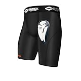 Shock Doctor 221 - Kompressionsshorts mit BioFlex-Protektor - Komfort und...