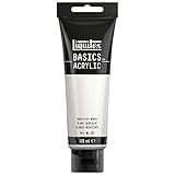 Liquitex 8870075 Basics Acrylfarbe Irisierendes Weiß – 118ml Tube, lichtecht,...