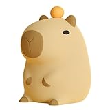 Capybara Nachttischlampe, Kindergarten Nachttischlampe, Tragbare Tiere Lampe USB...