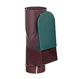Regenwasserfilter Laubabscheider braun für Blechfallrohre mit 80 mm und 100 mm...