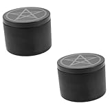 NUOBESTY 2st Tischdekoration Bonbondose Aus Metall Baphomet-statue Teedose Aus Metall...