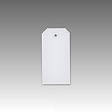 1.000 Hängeetiketten 60x120 mm weiß 5223020 Anhängeschilder Kartonetiketten...