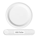 LINARIO® Grillteller - Aus Zuckerrohr ohne Plastik - Umweltfreundlich und nachhaltig -...