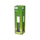 PHILIPS Outdoor LED Sockelleuchte Utrecht, für den Außenbereich, Anthrazit, 60W, IP44...