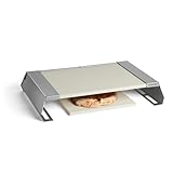 BURNHARD Pizzaaufsatz für Gasgrills, Pizza Cover mit Cordierit-Pizzasteinen,...