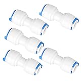 5 Stück PE-Rohrverbinder für Wasserfilter-Rohrverschraubung 702Y G1/4 Y-T-Stück...