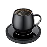 BTOYM Tassenwärmer Elektrischer Kaffeetassenwärmer mit 3 Temperatureinstellungen...
