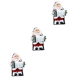 SAFIGLE 3-TLG Saxophon Stehend Englischer Stuhl Geschenk Weihnachtsmann Ornament...
