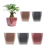 WSYJWEX Selbstbewässerungsplanter Plastikblüten für Innenpflanzen Orchidee afrikanische...