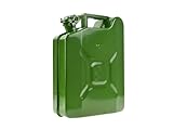 pokm toolsmarket - 10L Benzinkanister aus Metall Stahlblech, Kraftstoffkanister für...