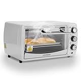 Mini Backofen 13 Liter 1200 Watt Pizzaofen 65°-230°C Timer aufklappbares Krümelblech...