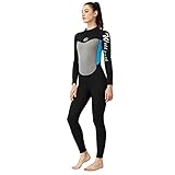 3mm Neopren Neoprenanzug Damen, Ganzkörper UV-Schutz Langarm Tauchanzüge...