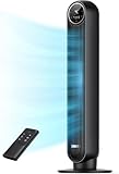 Dreo 28dB Leiser Turmventilator, 7,3m/s Geschwindigkeit 4 Geschwindigstufen 4 Modi 8 Std....