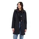 Michael Kors Damen Single Breasted Raincoat with Detachable Hood Regenmantel,...