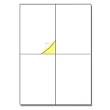 25 Blatt, Etiketten Selbstklebend Versandetiketten Aufkleber A4-4 Stück/Blatt,...