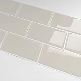 Alwayspon 3D-Vinyl-Wandfliesenaufkleber, selbstklebend, wasserdicht, Spritzschutz für...