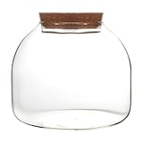 Glasterrarium für Pflanzen, 1600 ml Pflanzen -Terrarium mit Korkdeckel, großes...