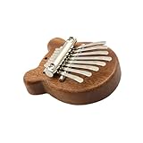 Tragbares Daumenklavier aus Holz mit 8 Tasten, kleines tragbares Musikinstrument für...