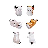 6 Stück Katze Stäbchen Halter, Stäbchen Rest Gabel Halter, Gabel Messer...