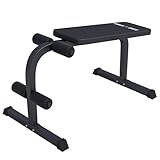 GORILLA SPORTS® Sit Up Bank - 120 x 67 x 63-49 cm, Gepolsterte Beinfixierung,...
