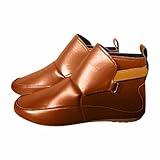Damenstiefel für Herbst und Winter, Stiefeletten mit rundem Zehenbereich, niedriger...