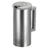 Edelstahl-Krug – Saftkrug mit großem Fassungsvermögen und Deckel – multifunktionaler...