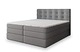 Masseno Boxspringbett AREZI 140x200 cm Komplett-Set mit Matratze und Topper, Polsterbett...
