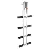 4 Stufige Bootsleiter Boots Teleskopleiter Edelstahl Teleskopische Badeleiter Steg...