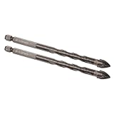 Kozelo 2 Stück Titan-Mauerbohrer - [10mm x 120mm] Betonbohrer mit Sechskantschaft für...