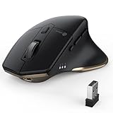 iClever Bluetooth Maus, Rechargeable Ergonomiche Maus Kabellose Mouse, Wiederaufladbarer...