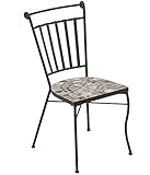 Dehner Mosaikstuhl Grazia, 90 x 47 x 40 cm, Eisen/Stein,...