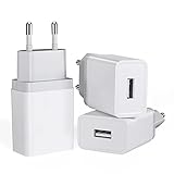12W USB Ladegerät 3-Pack 2.4A/5V USB Stecker USB Netzteil USB Ladestecker USB...