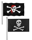 TPZORJX Piratenflagge – Piratenflagge der Karibik, Capridor-Flagge mit...
