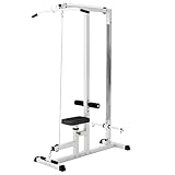 GORILLA SPORTS® Latzugstation - Verstellbar, inkl. Trizepsstange und Latzugstange, bis...