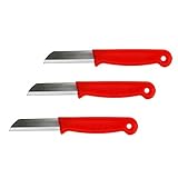 Blumenmesser Solingen – 10er Pack Haushaltsmesser mit rotem Griff – Rostfreie...