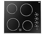 Amica KMC 13282 E Elektro-Kochfeld / Glaskeramik / Breite: 60 cm / Knebelsteuerung
