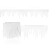 com-four® 2 Meter Premium Eiszapfen Girlande als Weihnachtsdeko - Fensterbilder...