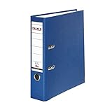Falken 3er Pack PP-Color Kunststoff-Ordner. Made in Germany. 8 cm breit DIN A4 blau Vegan